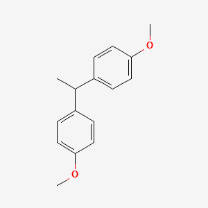 molecular formula C16H18O2 B10887057 Benzene, 1,1'-ethylidenebis(4-methoxy)- CAS No. 10543-21-2