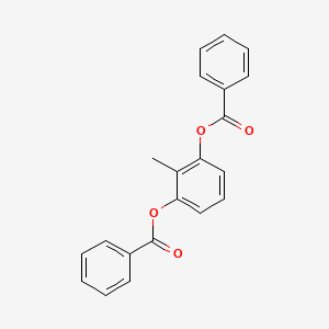 molecular formula C21H16O4 B10887528 3-(Benzoyloxy)-2-methylphenyl benzoate 