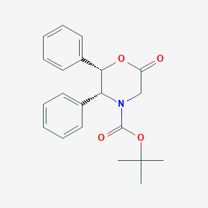 molecular formula C21H23NO4 B108877 (2S,3R)-Tert-butyl 6-oxo-2,3-diphenylmorpholine-4-carboxylate CAS No. 112741-50-1