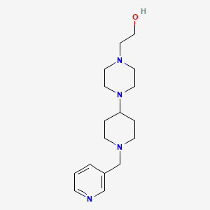 molecular formula C17H28N4O B10887800 Ethanol, 2-[4-(1-pyridin-3-ylmethylpiperidin-4-yl)piperazin-1-yl]- 