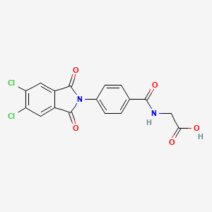 molecular formula C17H10Cl2N2O5 B10888619 N-{[4-(5,6-dichloro-1,3-dioxo-1,3-dihydro-2H-isoindol-2-yl)phenyl]carbonyl}glycine 