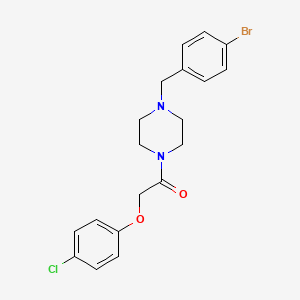 molecular formula C19H20BrClN2O2 B10888720 1-[4-(4-Bromobenzyl)piperazin-1-yl]-2-(4-chlorophenoxy)ethanone 
