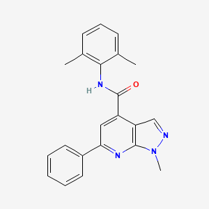 molecular formula C22H20N4O B10888818 N-(2,6-dimethylphenyl)-1-methyl-6-phenyl-1H-pyrazolo[3,4-b]pyridine-4-carboxamide CAS No. 1011398-58-5