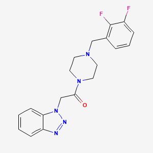 molecular formula C19H19F2N5O B10888950 2-(1H-benzotriazol-1-yl)-1-[4-(2,3-difluorobenzyl)piperazin-1-yl]ethanone 
