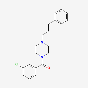molecular formula C20H23ClN2O B10889035 (3-Chlorophenyl)[4-(3-phenylpropyl)piperazin-1-yl]methanone 