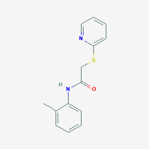 molecular formula C14H14N2OS B10889140 N-(2-methylphenyl)-2-(pyridin-2-ylsulfanyl)acetamide 