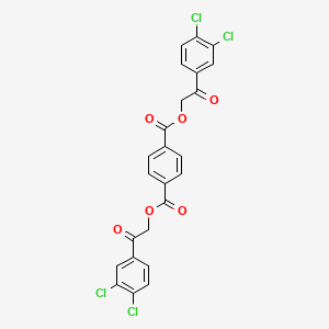 molecular formula C24H14Cl4O6 B10889248 Bis[2-(3,4-dichlorophenyl)-2-oxoethyl] benzene-1,4-dicarboxylate 