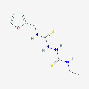 molecular formula C9H14N4OS2 B10889591 N-ethyl-N'-(furan-2-ylmethyl)hydrazine-1,2-dicarbothioamide 