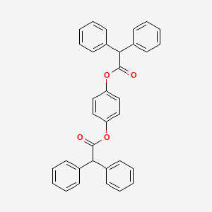 molecular formula C34H26O4 B10889685 Benzene-1,4-diyl bis(diphenylacetate) 