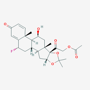 molecular formula C26H33FO7 B108902 Flunisolide acetate CAS No. 4533-89-5