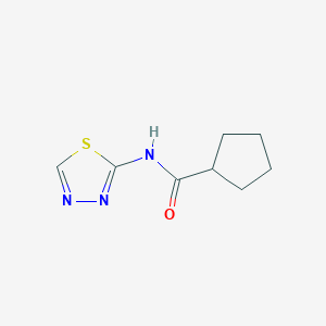 molecular formula C8H11N3OS B10891027 N-(1,3,4-thiadiazol-2-yl)cyclopentanecarboxamide 