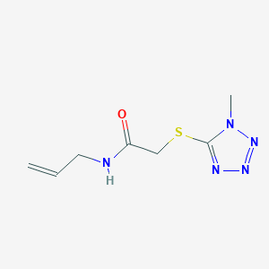 molecular formula C7H11N5OS B10891071 2-[(1-methyl-1H-tetrazol-5-yl)sulfanyl]-N-(prop-2-en-1-yl)acetamide 