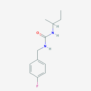 molecular formula C12H17FN2O B10891382 1-Butan-2-yl-3-(4-fluorobenzyl)urea 