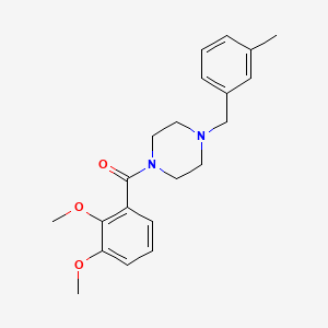 molecular formula C21H26N2O3 B10891453 (2,3-Dimethoxyphenyl)[4-(3-methylbenzyl)piperazin-1-yl]methanone 
