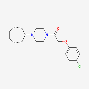 molecular formula C19H27ClN2O2 B10891870 2-(4-Chlorophenoxy)-1-(4-cycloheptylpiperazin-1-yl)ethanone CAS No. 6033-28-9