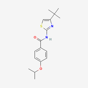molecular formula C17H22N2O2S B10892987 N-(4-tert-butyl-1,3-thiazol-2-yl)-4-(propan-2-yloxy)benzamide 