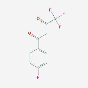 molecular formula C10H6F4O2 B108935 4,4,4-三氟-1-(4-氟苯基)丁酮 CAS No. 582-65-0