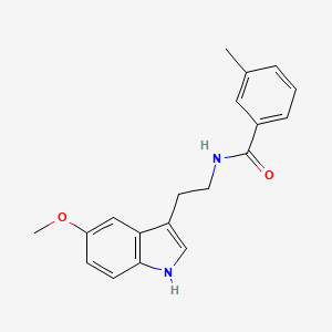 molecular formula C19H20N2O2 B10893620 N-[2-(5-methoxy-1H-indol-3-yl)ethyl]-3-methylbenzamide 