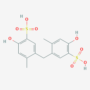 molecular formula C15H16O8S2 B108943 Dicresulene CAS No. 78480-14-5