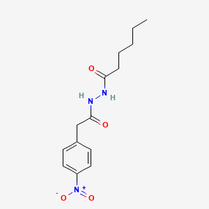 molecular formula C14H19N3O4 B10894393 N'-[2-(4-nitrophenyl)acetyl]hexanehydrazide 
