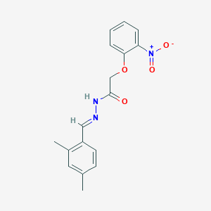 molecular formula C17H17N3O4 B10895130 N'-[(E)-(2,4-dimethylphenyl)methylidene]-2-(2-nitrophenoxy)acetohydrazide 