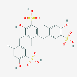 molecular formula C23H24O12S3 B108956 Policresulen CAS No. 101418-00-2
