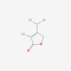 molecular formula C5H3Cl3O2 B108961 3-Chloro-4-(dichloromethyl)-2(5H)-furanone CAS No. 122551-89-7