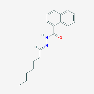 molecular formula C18H22N2O B10896744 N'-[(1E)-heptylidene]naphthalene-1-carbohydrazide 