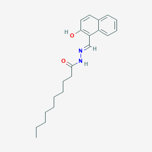 molecular formula C21H28N2O2 B10896784 N'-[(E)-(2-hydroxynaphthalen-1-yl)methylidene]decanehydrazide 