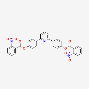 molecular formula C31H19N3O8 B10896790 Pyridine-2,6-diyldibenzene-4,1-diyl bis(2-nitrobenzoate) 