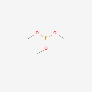 molecular formula C3H9O3P<br>(CH3O)3P<br>C3H9O3P B108974 Trimethyl phosphite CAS No. 121-45-9