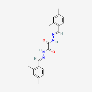molecular formula C20H22N4O2 B10899712 N'~1~,N'~2~-bis[(E)-(2,4-dimethylphenyl)methylidene]ethanedihydrazide 