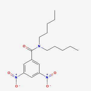 molecular formula C17H25N3O5 B10899865 3,5-dinitro-N,N-dipentylbenzamide 