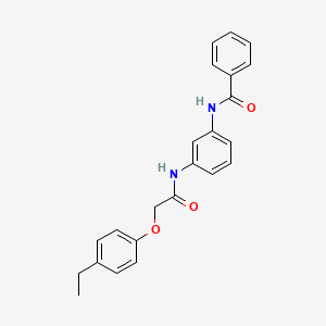 molecular formula C23H22N2O3 B10900022 N-(3-{[(4-ethylphenoxy)acetyl]amino}phenyl)benzamide 