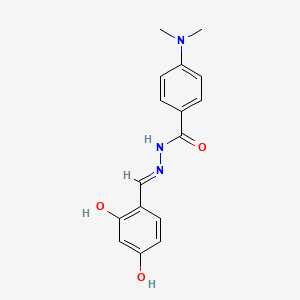 molecular formula C16H17N3O3 B10900135 N'-[(E)-(2,4-dihydroxyphenyl)methylidene]-4-(dimethylamino)benzohydrazide 
