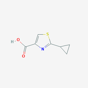 molecular formula C7H7NO2S B109008 2-环丙基噻唑-4-羧酸 CAS No. 478366-05-1