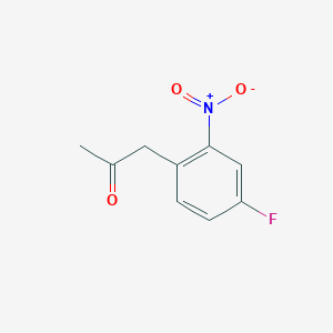 molecular formula C9H8FNO3 B109009 1-(4-Fluoro-2-nitrophenyl)propan-2-one CAS No. 1263279-70-4