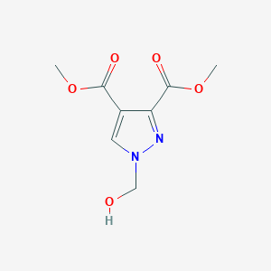 molecular formula C8H10N2O5 B10901031 Dimethyl 1-(hydroxymethyl)-1H-pyrazole-3,4-dicarboxylate 