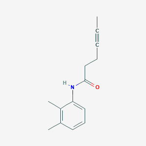 molecular formula C14H17NO B10901107 N-(2,3-dimethylphenyl)hex-4-ynamide 