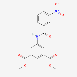 molecular formula C17H14N2O7 B10902118 Dimethyl 5-[(3-nitrobenzoyl)amino]isophthalate 