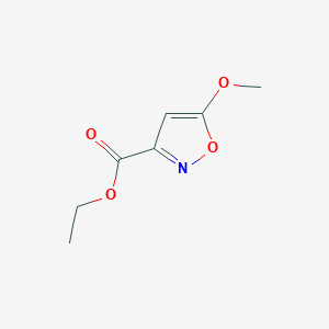 molecular formula C7H9NO4 B10902317 Ethyl 5-methoxy-1,2-oxazole-3-carboxylate 