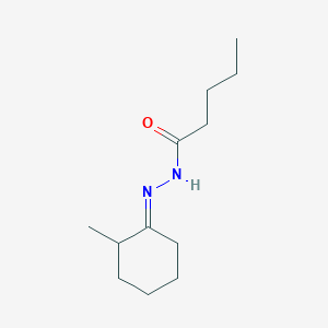 molecular formula C12H22N2O B10902482 N'-[(1E)-2-methylcyclohexylidene]pentanehydrazide 