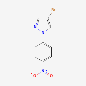 molecular formula C9H6BrN3O2 B10902595 4-bromo-1-(4-nitrophenyl)-1H-pyrazole 