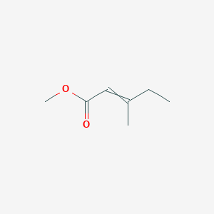 molecular formula C7H12O2 B109027 2-Pentenoic acid, 3-methyl-, methyl ester CAS No. 17447-01-7