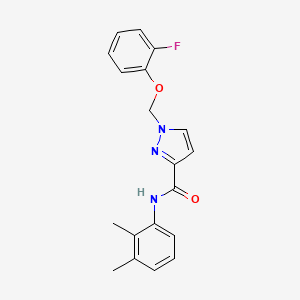 molecular formula C19H18FN3O2 B10902762 N-(2,3-dimethylphenyl)-1-[(2-fluorophenoxy)methyl]-1H-pyrazole-3-carboxamide 