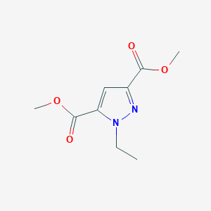 molecular formula C9H12N2O4 B10902791 Dimethyl 1-ethyl-1H-pyrazole-3,5-dicarboxylate 