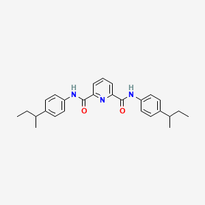 molecular formula C27H31N3O2 B10902878 N,N'-bis[4-(butan-2-yl)phenyl]pyridine-2,6-dicarboxamide 