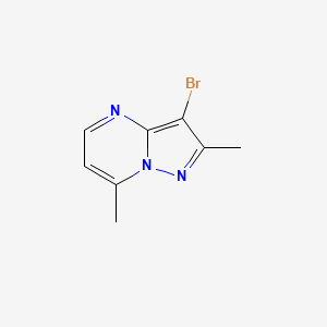 molecular formula C8H8BrN3 B10902944 3-Bromo-2,7-dimethylpyrazolo[1,5-a]pyrimidine 