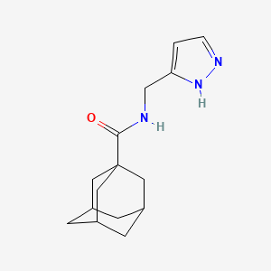 molecular formula C15H21N3O B10902965 N~1~-(1H-Pyrazol-3-ylmethyl)-1-adamantanecarboxamide 