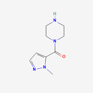 molecular formula C9H14N4O B10902972 1-(1-methyl-1H-pyrazole-5-carbonyl)piperazine 